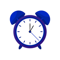 Realistic blue Alarm clock icon collection - 1_ 00 o'clock