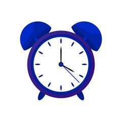 Realistic blue Alarm clock icon collection - 4_ 00 o'clock