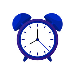 Realistic blue Alarm clock icon collection - 8_ 00 o'clock