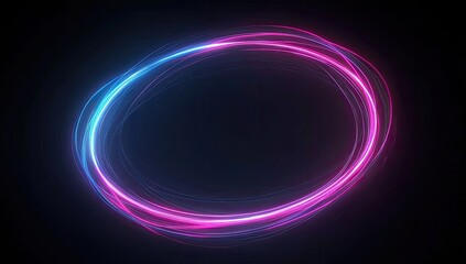 Obraz premium Neon Oval Frame