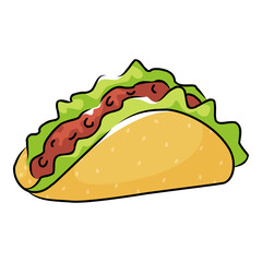 Delicious Food Art Illustration with Transparent Background