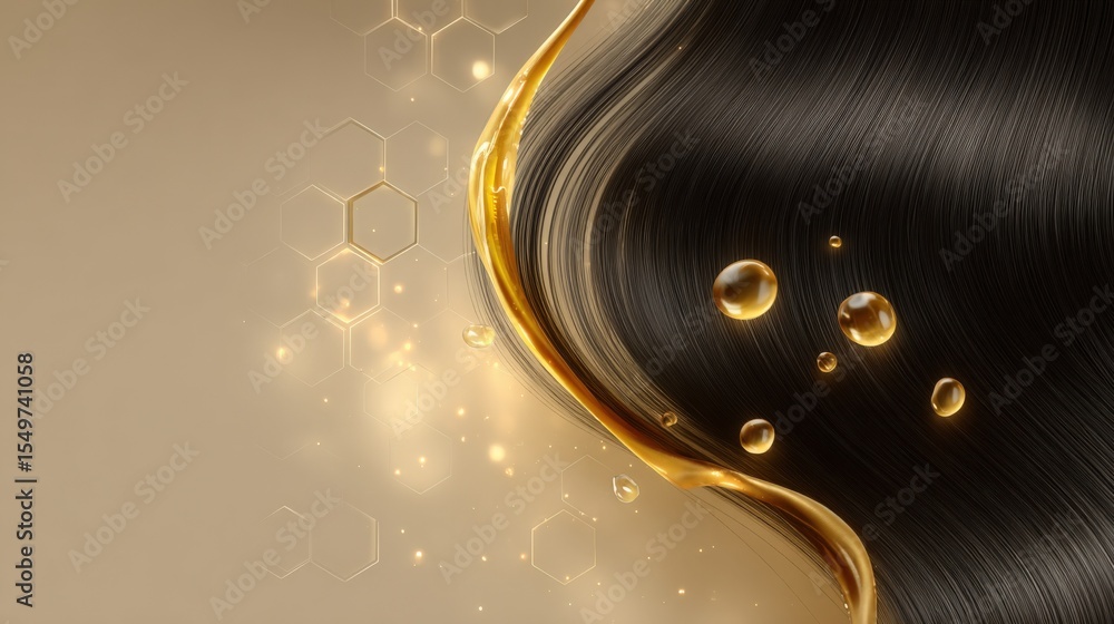 Poster abstract luxurious black and gold fluid art with shimme reflections and sparkling light effects for 