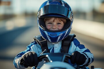 Child Kart Racer Smiles