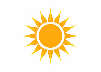 glyph suns, Sunshine Graphic Design Sun Logo flat vector Illustration