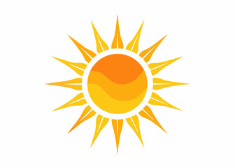 glyph suns, Sunshine Graphic Design Sun Logo flat vector Illustration