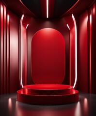 red theater stage