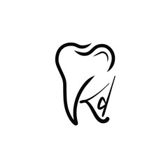 DK KD mountain dentist logo