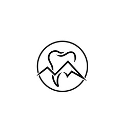 DK KD mountain dentist logo