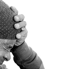 man praying to God Caribbean man praying with background stock image stock photo	