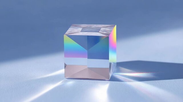 Prismatic Light Dispersion: Capturing the refraction of light through a clear, transparent prism, resulting in a vibrant spectrum of colors and a mesmerizing display of optical physics.