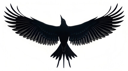 Fototapeta premium Eagle in Flight with Full Wingspan