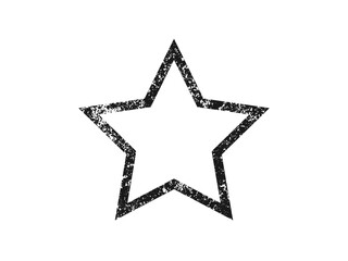 Obraz premium Grunge border in star form