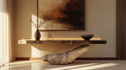 Modern minimalist entryway