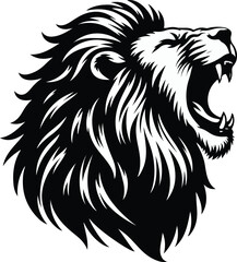 a single Lion silhouette vector