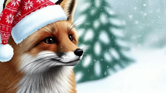Niedlicher Fuchs im Schnee