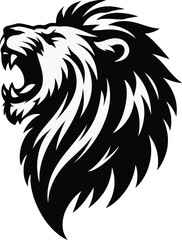 a single Lion silhouette vector