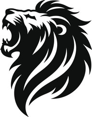 a single Lion silhouette vector