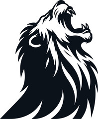 a single Lion silhouette vector