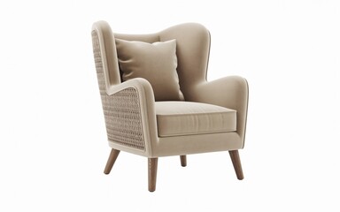 Elegant and Comfortable Wingback Armchair for Living Room Relaxation