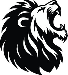 a single Lion silhouette vector