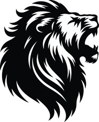 a single Lion silhouette vector