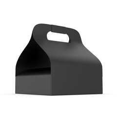 Blank cake paper box packaging 3d illustration.