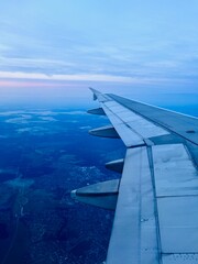 View from airplane window
