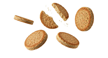 Isolated Oatmeal Cookies