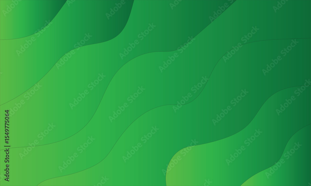 Poster abstract green wave pattern texture for a light nature-inspired textile design