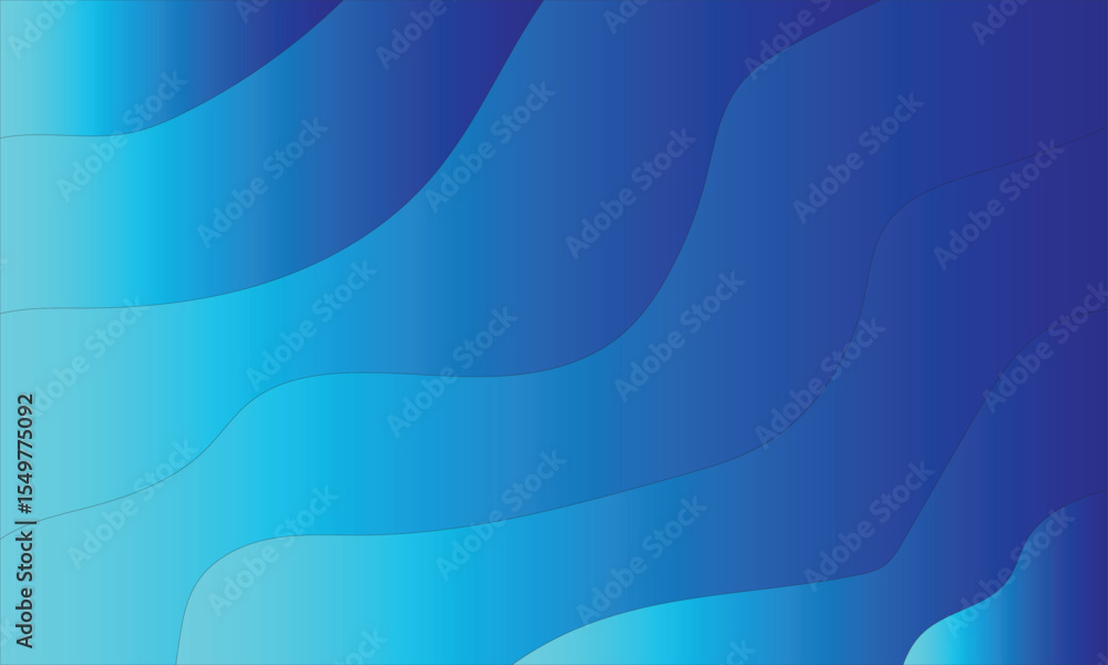 Poster abstract blue wave pattern with flowing lines and light for a modern digital art backdrop
