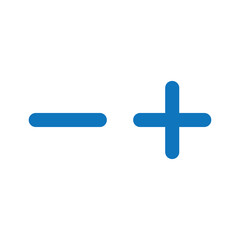 plus and minus signs