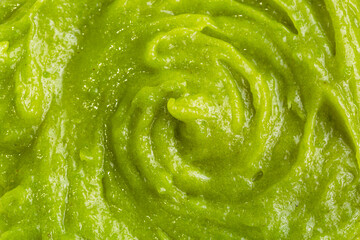 Close-up macro wasabi texture,Ground wasabi, top view,Close-up macro wasabi texture,Wasabi sauce...