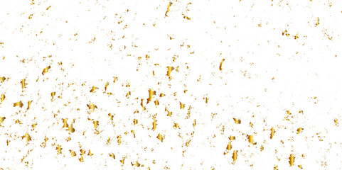 Abstract gold Foil splatter glitter and confetti Golden stroke on transparent background. zigzag ,ribbon,