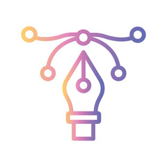 Vector Design Color gradient illustration vector icon which can easily modify or edit 
