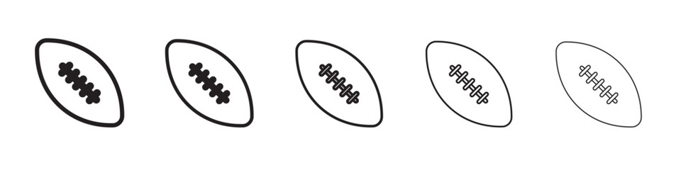 American Rugby ball icon vector illustration isolated
