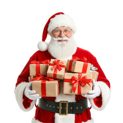 santa claus with gifts