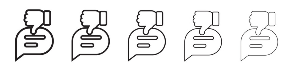 bad feedback icon vector illustration isolated