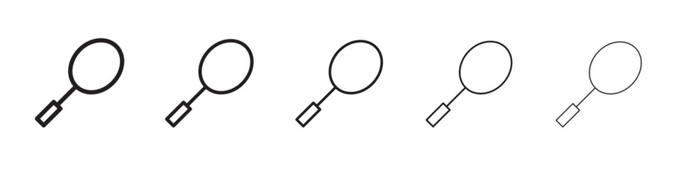 Badminton icon vector illustration isolated