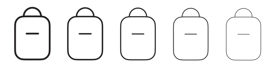 Bag pack icon vector illustration isolated