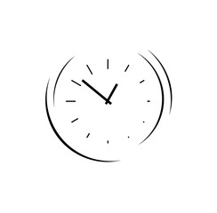 clock isolated on white	