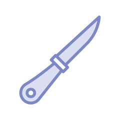 Knife duotone line icon , vector, pixel perfect, illustrator file 
