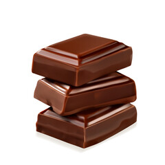 Tasty Chocolate Art Illustration with Transparent Background