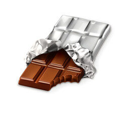 Tasty Chocolate Art Illustration with Transparent Background