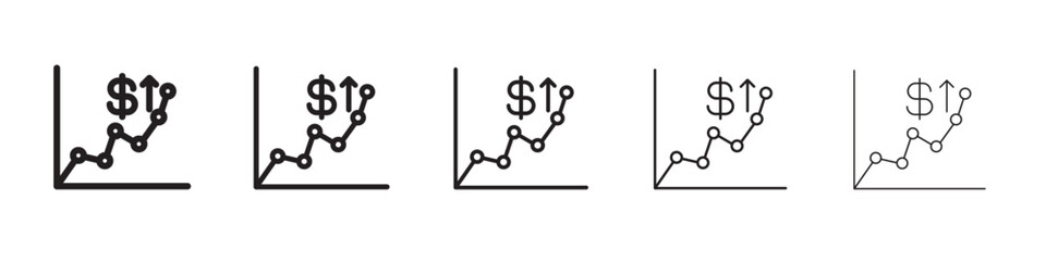Business Investments growth Icon vector illustration isolated