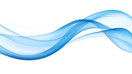 Obraz premium Abstract Blue Waves Flowing