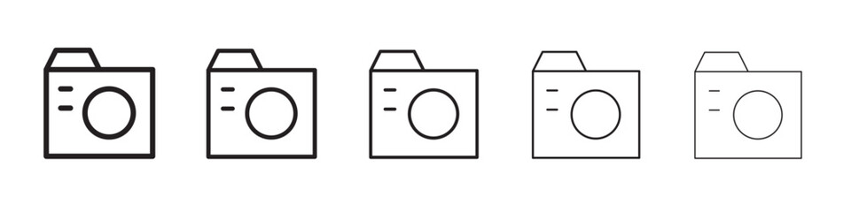 Camera icon vector illustration isolated