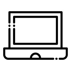 Laptop icon vector for technology ui ux