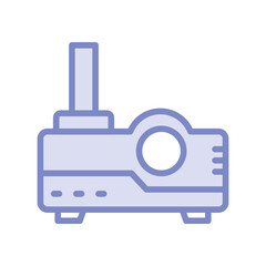 Fototapeta premium Video Art Projection duotone line icon , vector, pixel perfect, illustrator file 