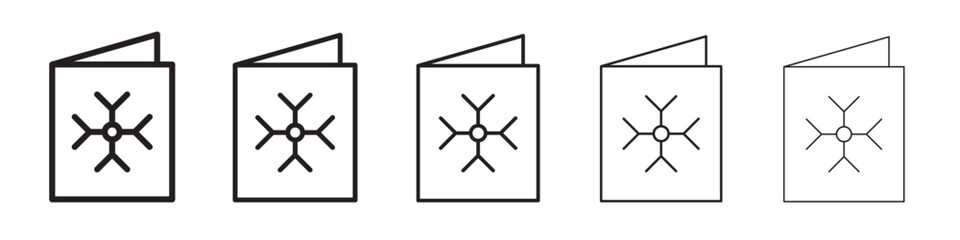 Christmas card icon vector illustration isolated