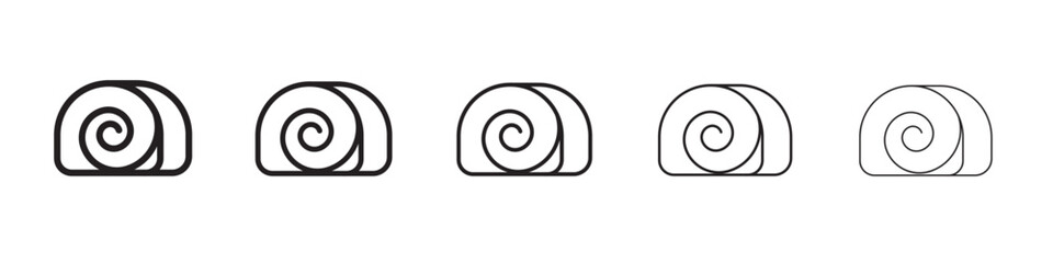 cinnamon roll icon vector illustration isolated